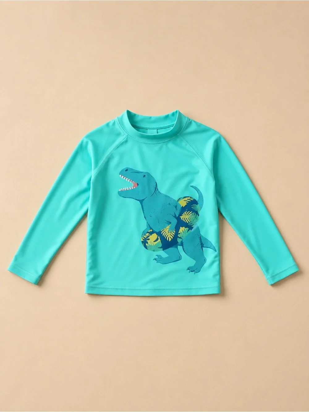 Carter’s Boys 3T Dinosaur Rash Guard Long Sleeve Swim Top